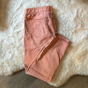 Free people orange Jean pants